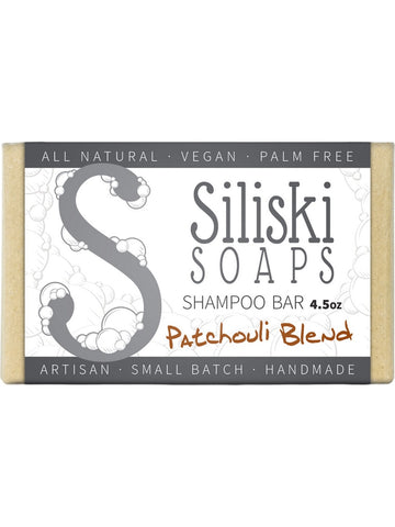 Siliski Soaps, Shampoo Bar, Patchouli Blend, 4.5 oz