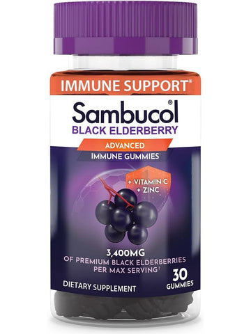 Sambucol, Black Elderberry Advanced Immune Gummies, 30 Gummies