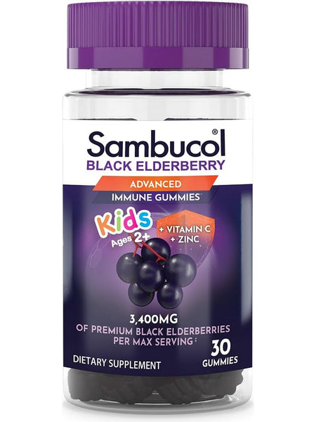 Sambucol, Kids Black Elderberry Immune Gummies, 30 Gummies