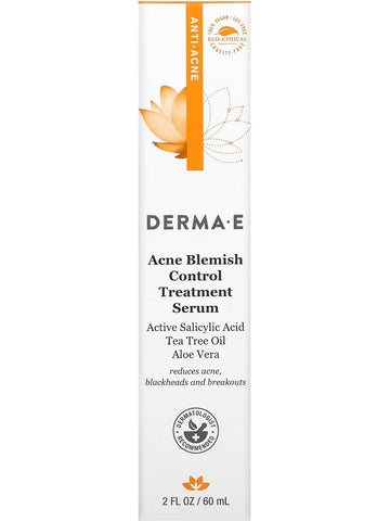 DERMA E, Acne Blemish Control Treatment Serum, 2 fl oz