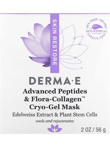 DERMA E, Advanced Peptides and Flora-Collagen Cryo-Gel Mask, 2 oz