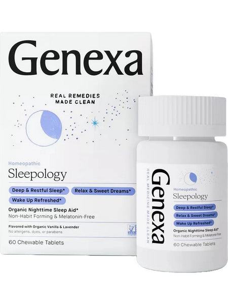 Genexa, Sleepology, Organic Nighttime Sleep Aid, 60 Chewable Tablets