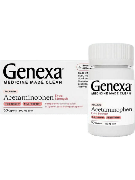 Genexa, Acetaminophen Extra Strength, 50 Caplets