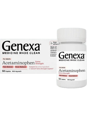 Genexa, Acetaminophen Extra Strength, 50 Caplets