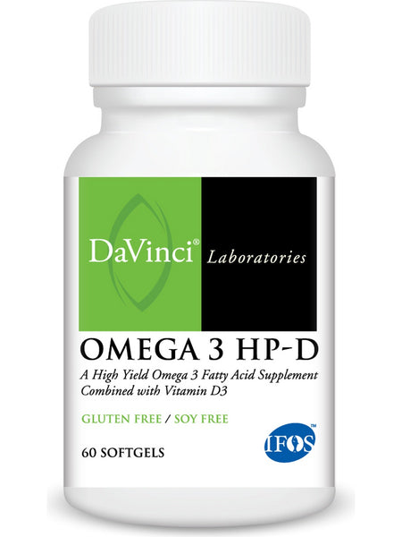 DaVinci Laboratories of Vermont, Omega 3 HP-D, 60 Softgels