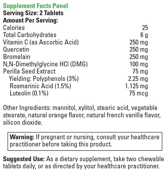 DaVinci Laboratories, Aller-DMG™ CHEWABLE, 120 Chewable Tablets