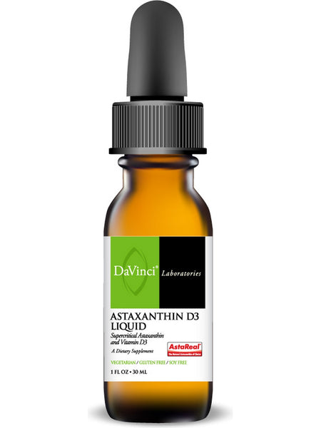 DaVinci Laboratories of Vermont, Astaxanthin D3 Liquid, 30 ml