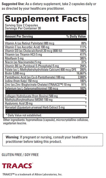 DaVinci Laboratories, Hair Skin & Nails, 60 Capsules