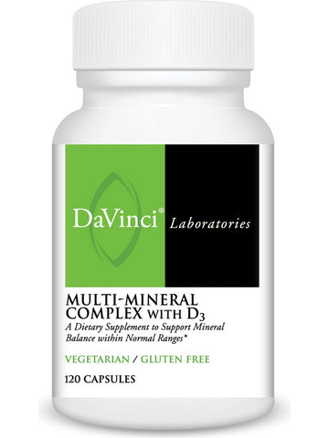 DaVinci Laboratories of Vermont, Multi Mineral Complex With D3, 120 Capsules