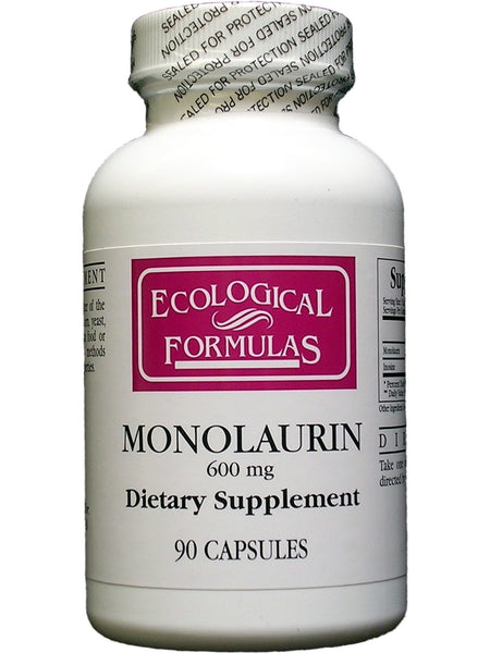 Ecological Formulas, Monolaurin, 600 mg, 90 Capsules