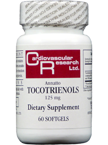 Cardiovascular Research Ltd., Annatto Tocotrienols, 125 mg, 60 Softgels