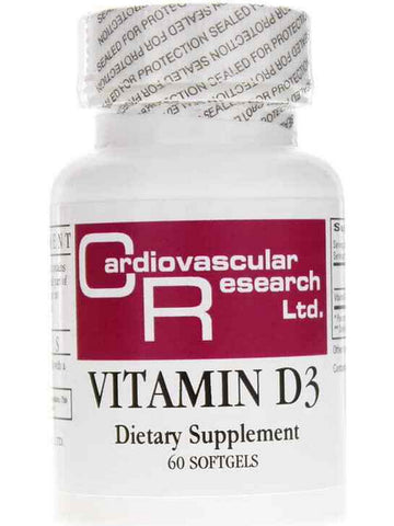 Cardiovascular Research Ltd., Vitamin D3 , 60 Softgels