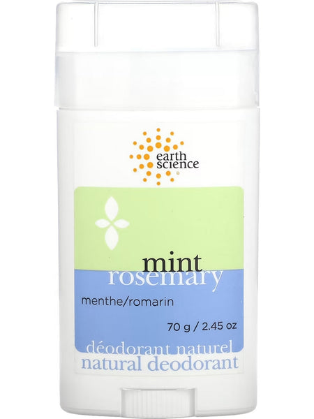 Earth Science, Mint Rosemary Natural Deodorant, 2.45 oz