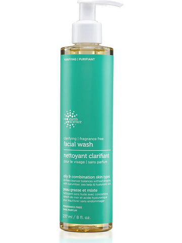 Earth Science, Clarifying Facial Wash, Fragrance-Free, 8 fl oz