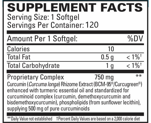 EuroMedica, CuraPro, 750 mg, 120 Softgels