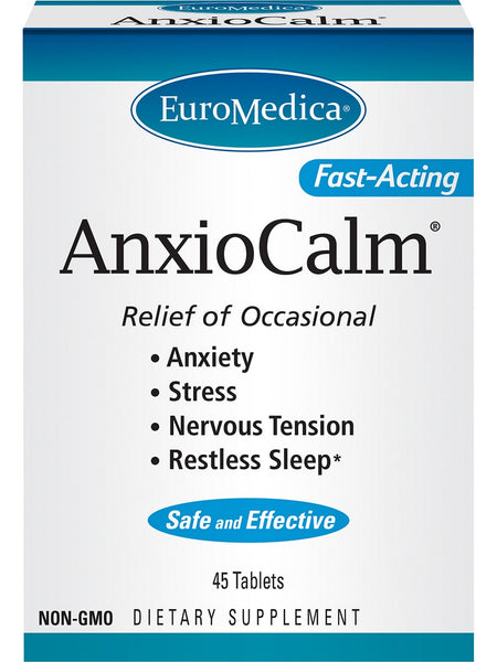 EuroMedica, AnxioCalm, 45 Tablets