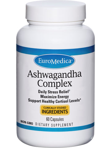 EuroMedica, Ashwagandha Complex, 60 Capsules