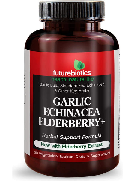 Futurebiotics, Garlic Echinacea Elderberry+, 120 Vegetarian Tablets