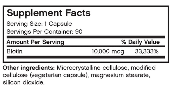 Futurebiotics, Biotin 10,000 mcg, 90 Vegetarian Capsules