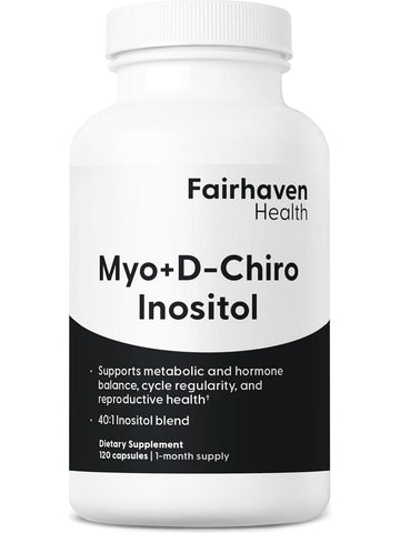 Fairhaven Health, Myo + D-Chiro Inositol, 120 Capsules