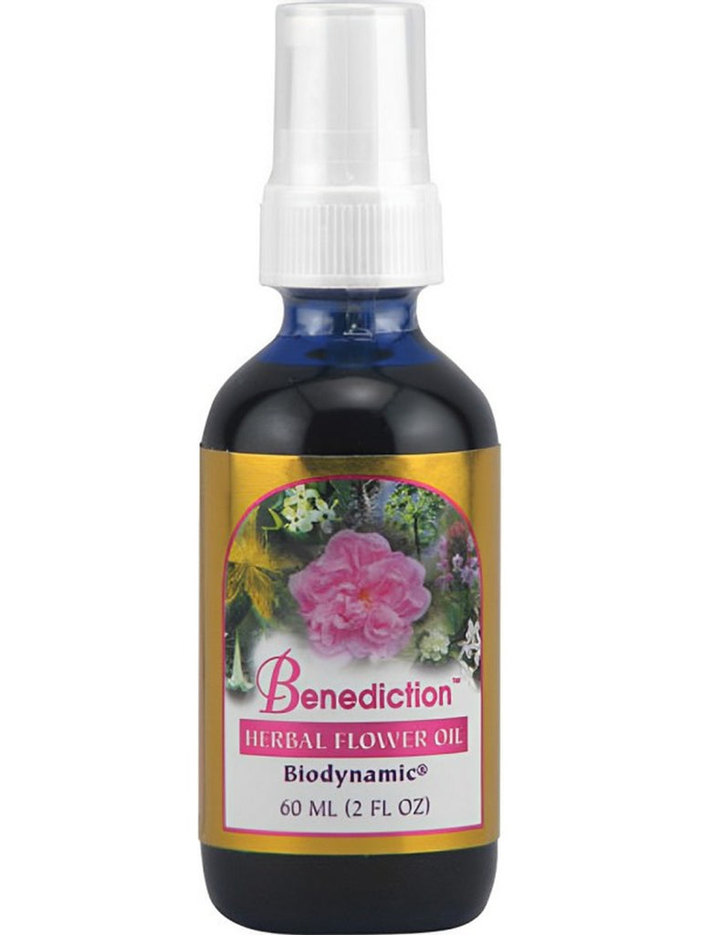 Flower Essence Services, Benediction Oil Pump Top, 2 fl oz