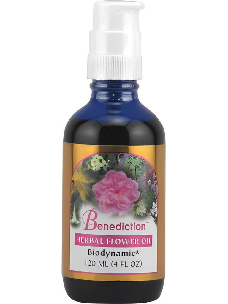 Flower Essence Services, Benediction Oil Pump Top, 4 fl oz