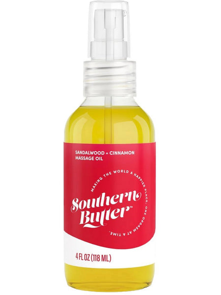 Southern Butter, Massage Oil, Sandalwood + Cinnamon, 4 fl oz