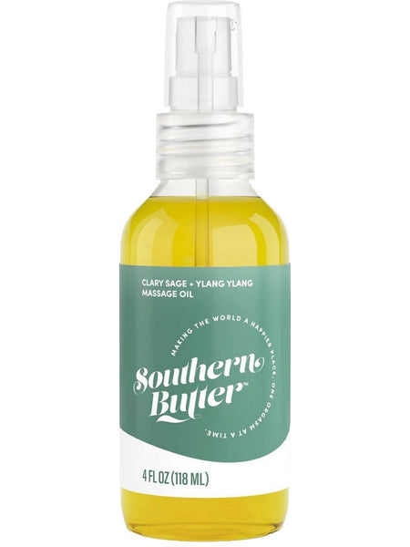 Southern Butter, Massage Oil, Clary Sage + Ylang Ylang, 4 fl oz