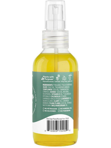 Southern Butter, Massage Oil, Clary Sage + Ylang Ylang, 4 fl oz