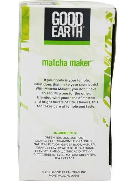 Good Earth Tea, Matcha Maker, Green Tea, 18 Teabags