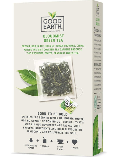 Good Earth Tea, Cloudmist Green Tea, 15 Biodegradable Teabags