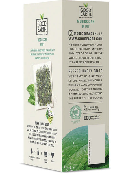 Good Earth Tea, Moroccan Mint, Green Tea, 15 Biodegradable Teabags