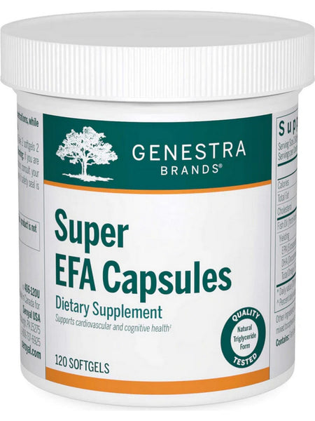 Genestra, Super EFA Capsules Dietary Supplement, 120 Softgels