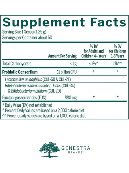 Genestra, HMF powder Daily Probiotic Supplement, 2.6 oz