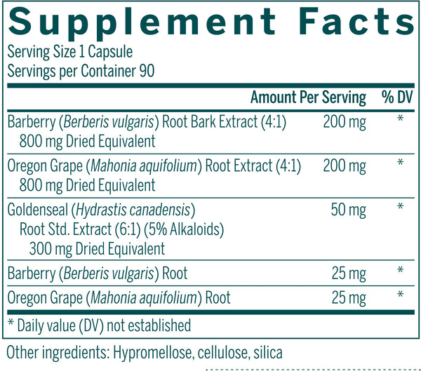 Genestra, Berberis Formula Dietary Supplement, 90 Vegetarian Capsules