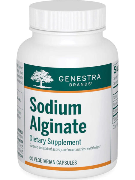 Genestra, Sodium Alginate Dietary Supplement, 60 Vegetarian Capsules