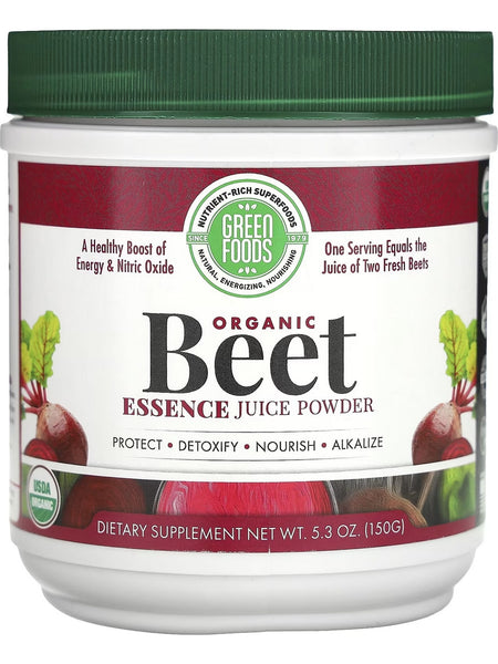 Green Foods, Organic Beet Essence Juice Powder, 5.3 oz