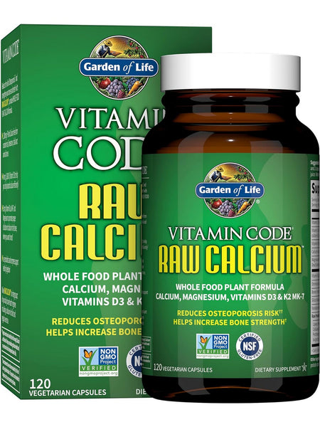 Garden of Life, Vitamin Code, Raw Calcium, 120 Vegetarian Capsules