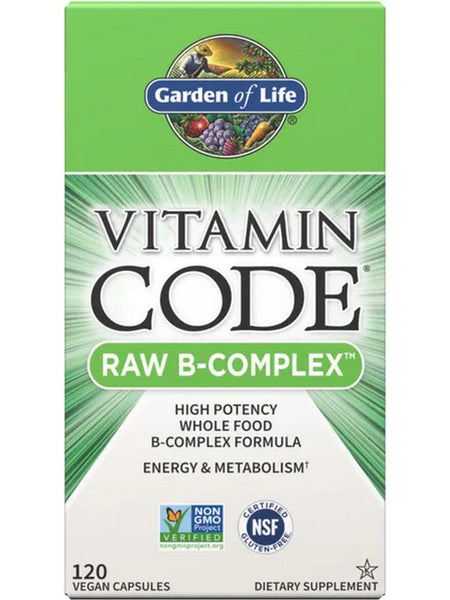 Garden of Life, Vitamin Code, Raw B Complex, 120 Vegetarian Capsules