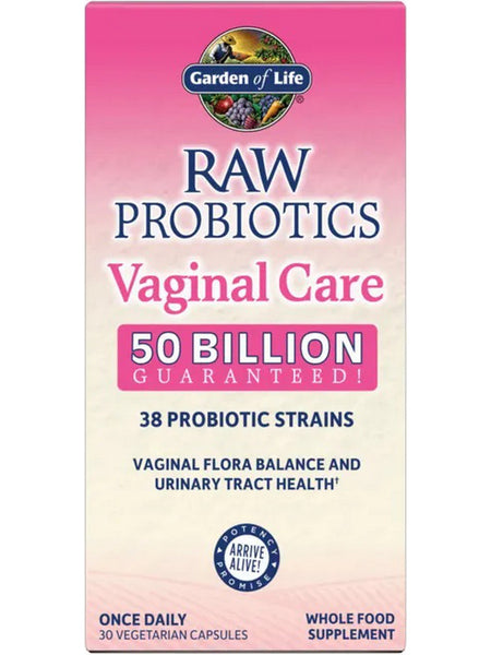 Garden of Life, Raw Probiotics Vaginal Care, 30 Vegetarian Capsules