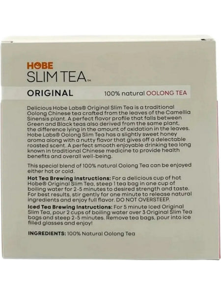 Hobe Labs, Slim Tea Original, Oolong Tea, 60 Tea Bags