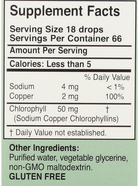 Herbs Etc., Alcohol Free ChlorOxygen Chlorophyll Concentrate, 1 Fluid Ounce