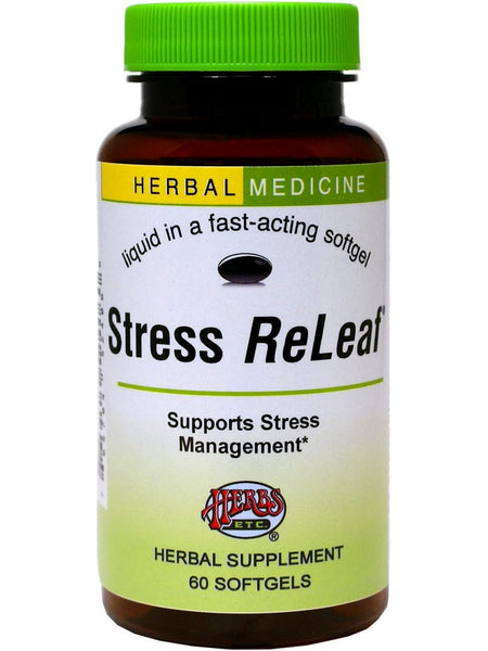 Herbs Etc., Stress ReLeaf, 60 Softgels