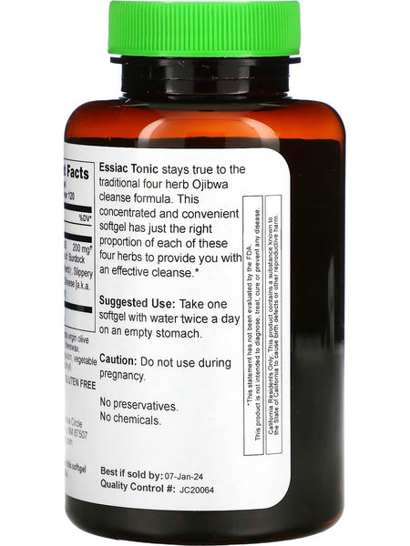 Herbs Etc., Essiac Tonic, 120 Fast-Acting Softgels