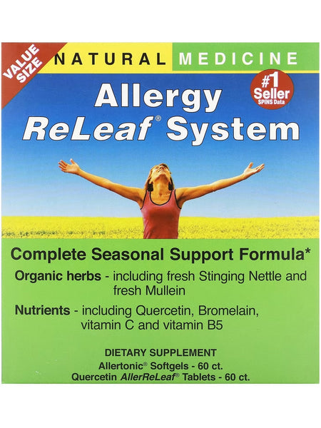 Herbs Etc., Allergy ReLeaf System, Allertonic Softgels-60 ct. and Quercetin AllerReLeaf Tablets-60 ct.