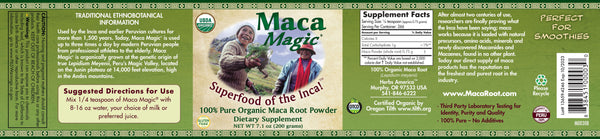 Maca Magic, 100% Pure Organic Maca Root Powder, 7.1 oz