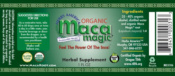 Maca Magic, Organic Maca Magic, 1 fl oz