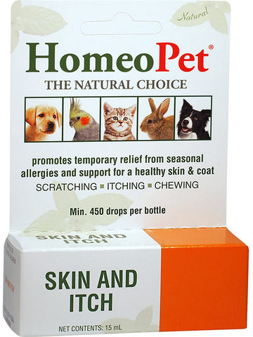 HomeoPet, Skin and Itch Relief, 15 ml