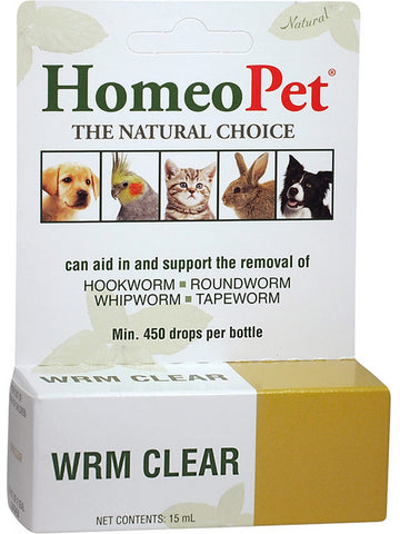 HomeoPet, Wrm Clear, 15 ml