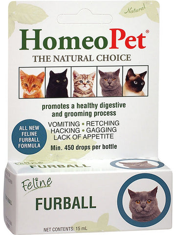 HomeoPet, Feline Furball, 15 ml